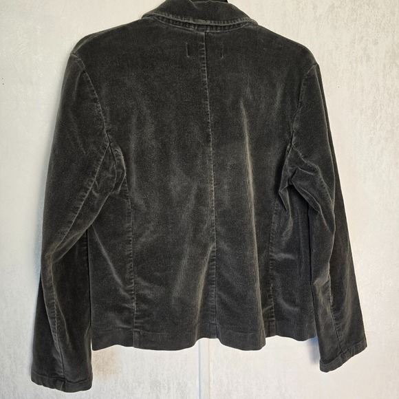 Vintage Bushwacker Womens M Jacket Blazer Gray Corduroy Button Closure Bohemian - Picture 7 of 9
